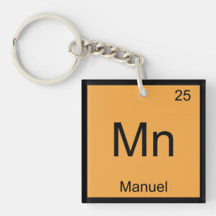 Llavero Manuel Nombre Química Elemento Tabla Periódica