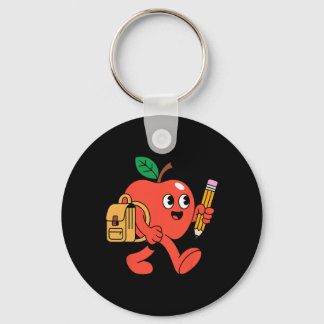 Llavero Manzana Bonita Volviendo al Colegio
