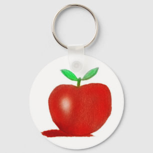 Llavero manzana del dibujo original