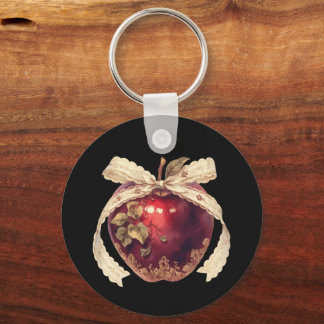 Llavero Manzana Envenenada Oscura Romántica Gótica Hallowe