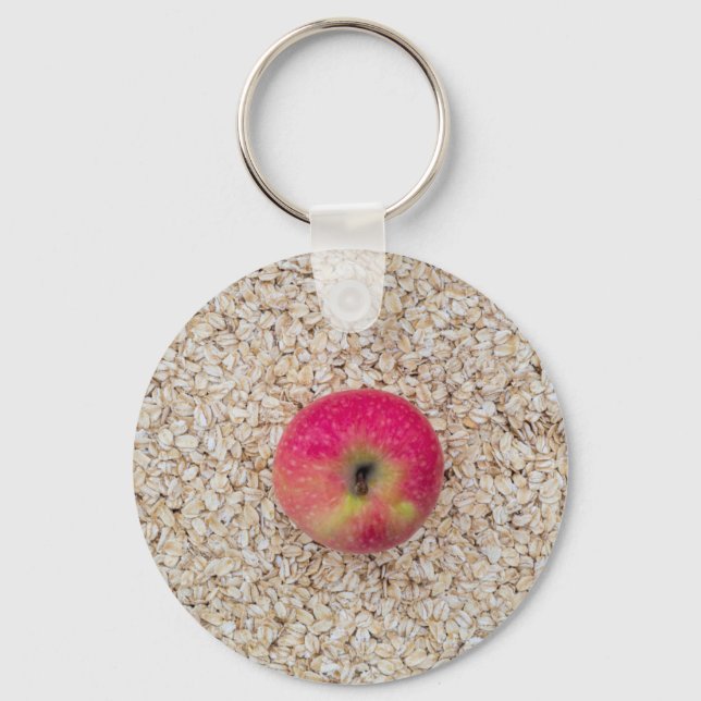Llavero Manzana sobre avena (Anverso)