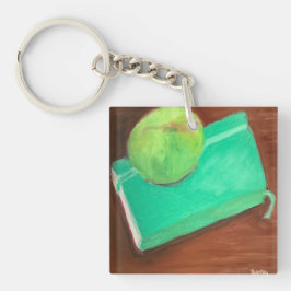 Llavero Manzana Verde y Diario