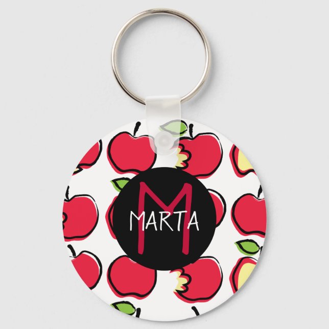 Llavero Manzanas - Tutti Frutti - ¡Con tu nombre! (Anverso)