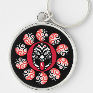Llavero Maori Haka Nueva Zelanda Arte nativo Tabla d