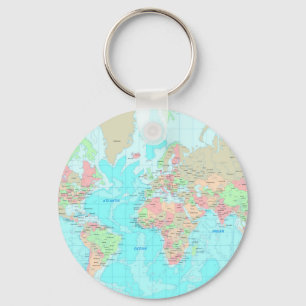 Llavero Map of the world