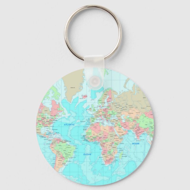 Llavero Map of the world (Anverso)