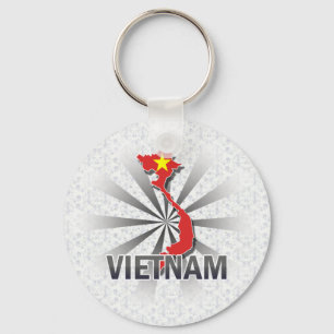 Llavero Mapa 2,0 de la bandera de Vietnam