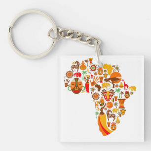 Llavero Mapa africano