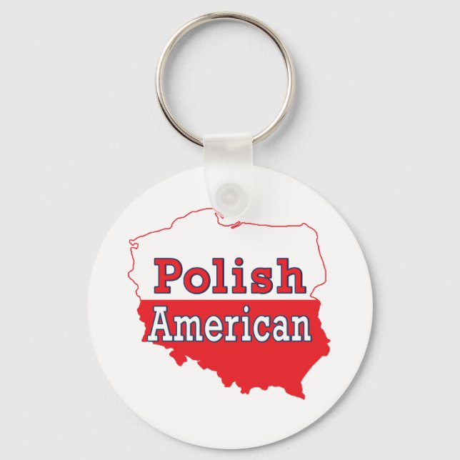 Llavero Mapa americano de Polonia (Anverso)