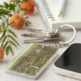 Llavero Mapa antiguo con vista panorámica de Washington DC