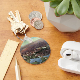 Llavero Mapa antiguo de Washington DC y el río Potomac