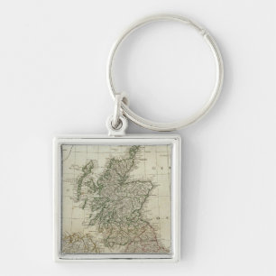 Llavero Mapa completo de las Islas Británicas