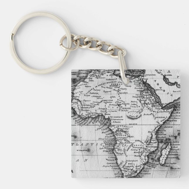 Llavero Mapa de África el | grabado por Thomas Stirling (Frente)