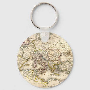 Llavero Mapa de Antquie de romano antiguo