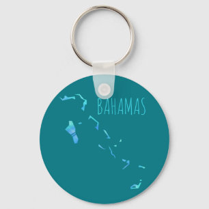 Llavero Mapa de Bahamas