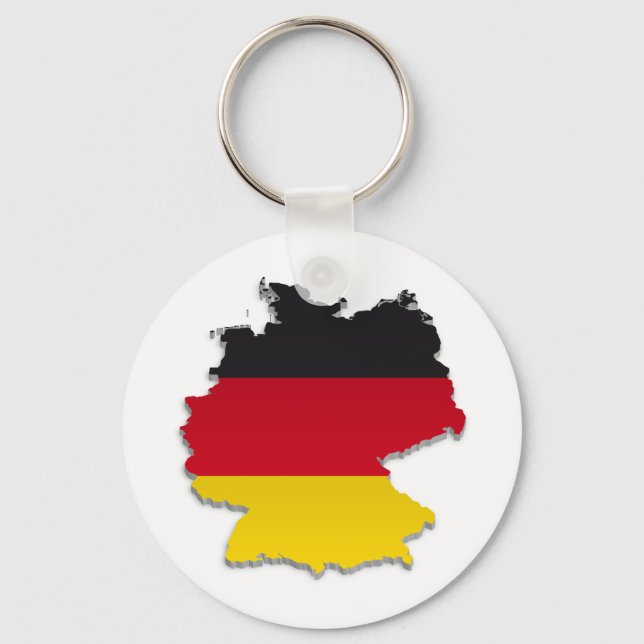 Llavero Mapa de bandera de Alemania_2 (Anverso)
