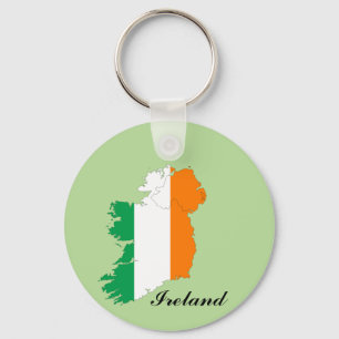 Llavero Mapa de bandera de Irlanda