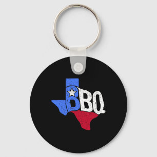 Llavero Mapa De Bandera Estatal Y Bbq Texas