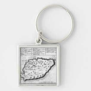 Llavero Mapa de Barbados