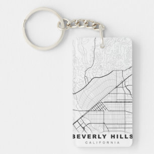 Llavero Mapa de Beverly Hills