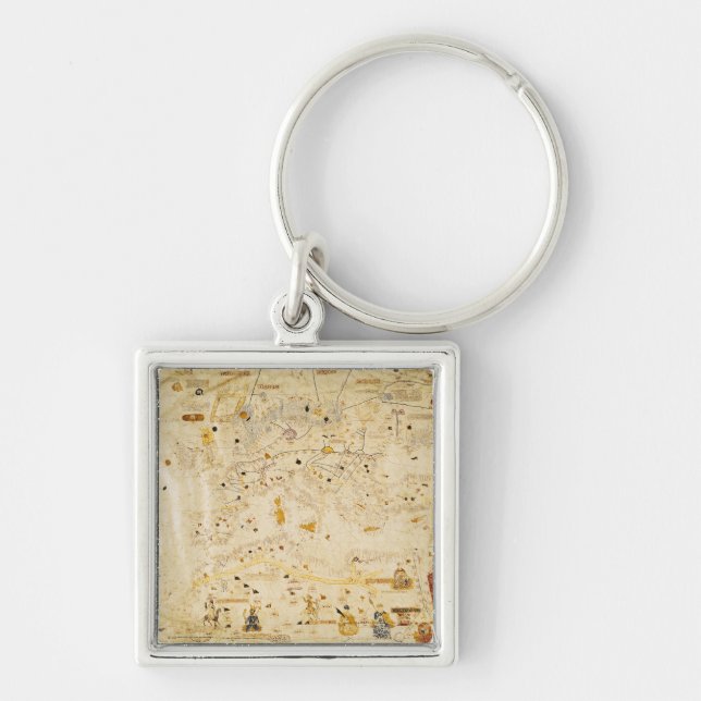 Llavero Mapa de Charles V, mapa de Mecia (Frente)