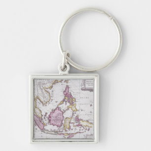 Llavero Mapa de China y de Indonesia el 1710