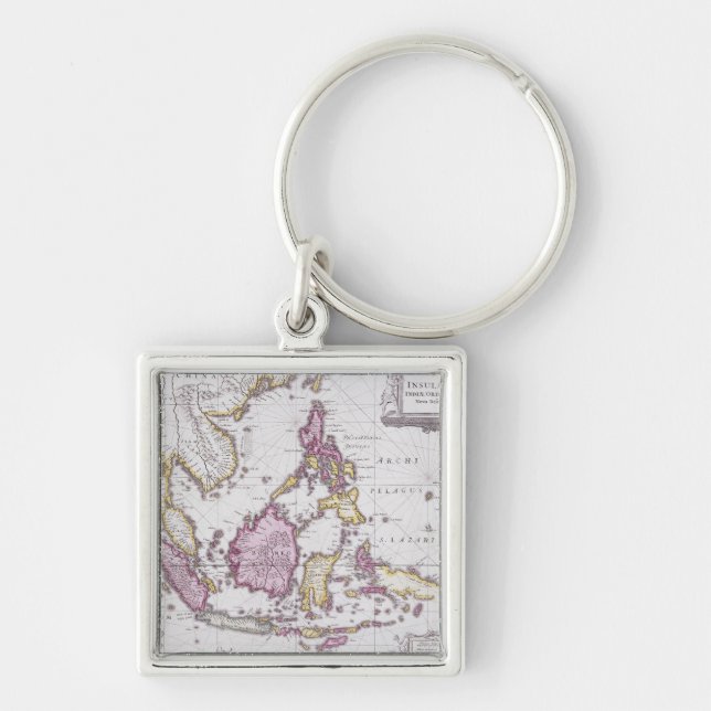 Llavero Mapa de China y de Indonesia el | 1710 (Frente)