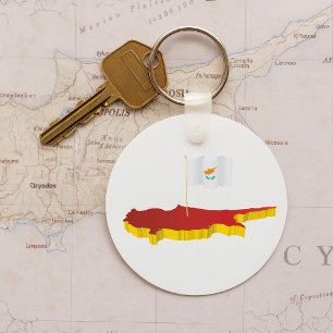 Llavero Mapa de Chipre