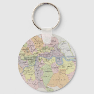 Llavero Mapa de ciudades parlamentarias metropolitanas