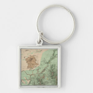 Llavero Mapa de clasificación de tierras 32C