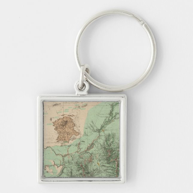 Llavero Mapa de clasificación de tierras 32C (Frente)