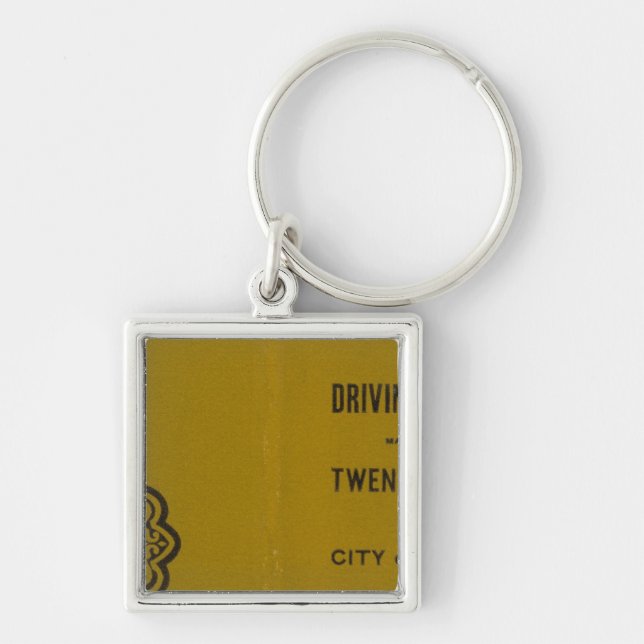 Llavero Mapa de Conducción y Ruedas de Colton de los Estad (Frente)