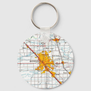 Llavero Mapa de cosechas de modesto California