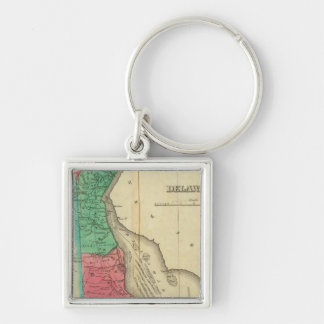 Llavero Mapa De Delaware