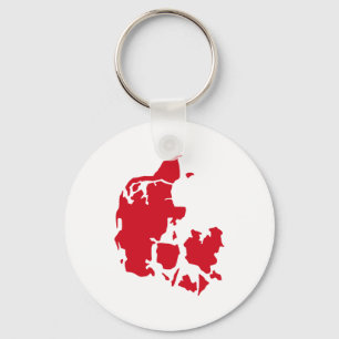 Llavero Mapa de Dinamarca