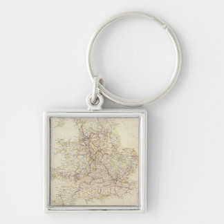 Llavero Mapa de época de Inglaterra (1837)