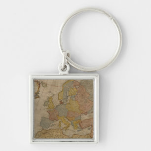 Llavero Mapa de Europa el 1700