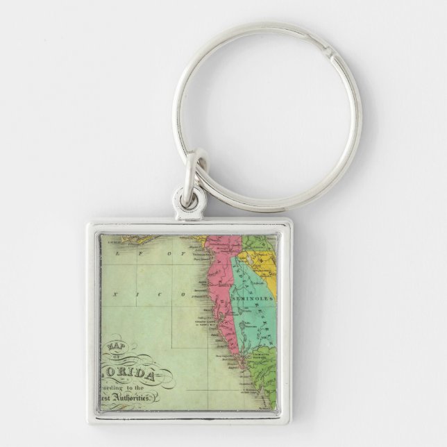 Llavero Mapa de Florida (Frente)