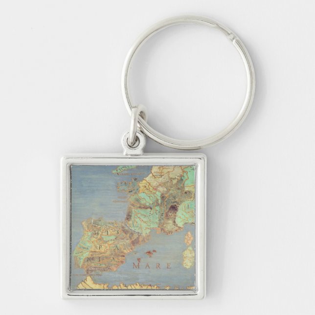 Llavero Mapa de Francia, de España y de África del (Frente)