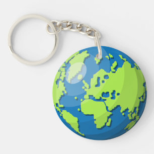 Llavero Mapa de Globo Terrestre Moderno – Regalo de Viaje 