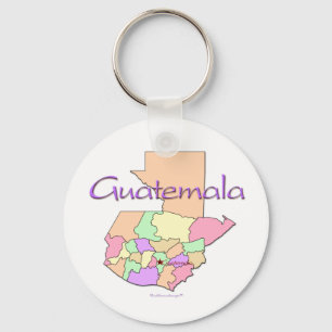 Llavero Mapa de Guatemala