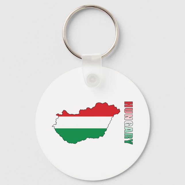 Llavero Mapa De Hungría (Anverso)