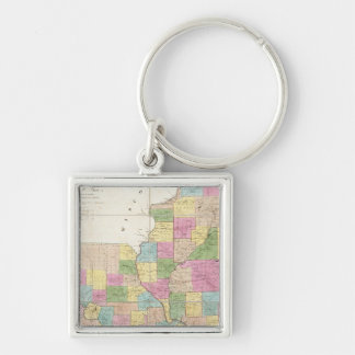 Llavero Mapa de Illinois y Missouri