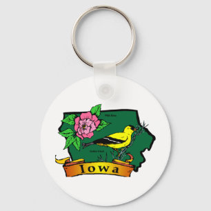 Llavero Mapa de Iowa