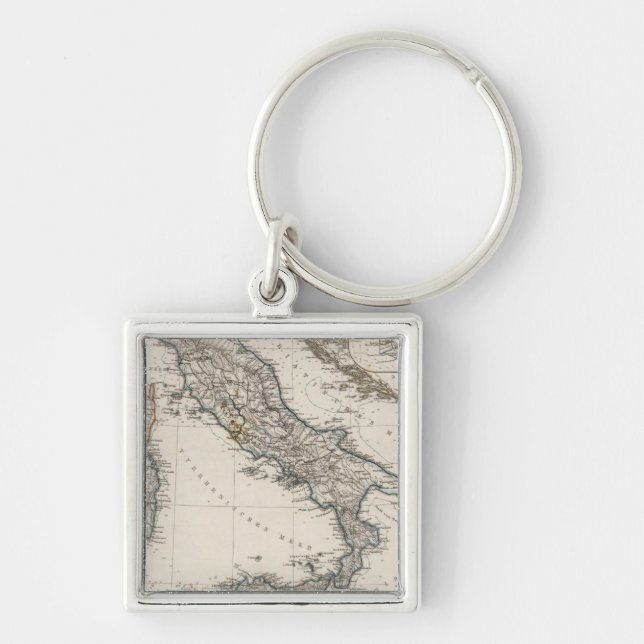 Llavero Mapa de Italia de Stieler (Frente)