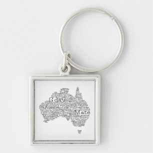 Llavero Mapa de jerga de Australia