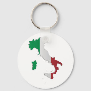 Llavero Mapa de la bandera de Italia