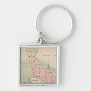 Llavero Mapa de la ciudad de Albert Lea, Minnesota