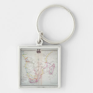 Llavero Mapa de la ilustración de Suráfrica