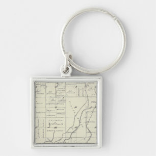 Llavero Mapa de la sección del condado de Tulare T19S R22